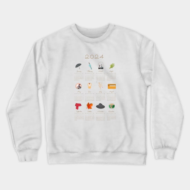 Goblin kdrama 2024 calendar Crewneck Sweatshirt by nelkrshop